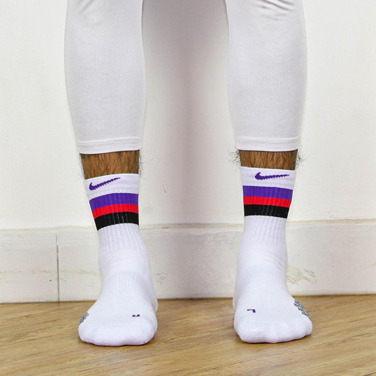 Nike NBA White Line Quarter Socks
