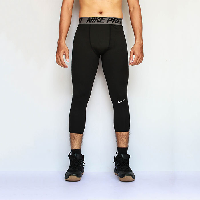 nike pro three quarter leggings