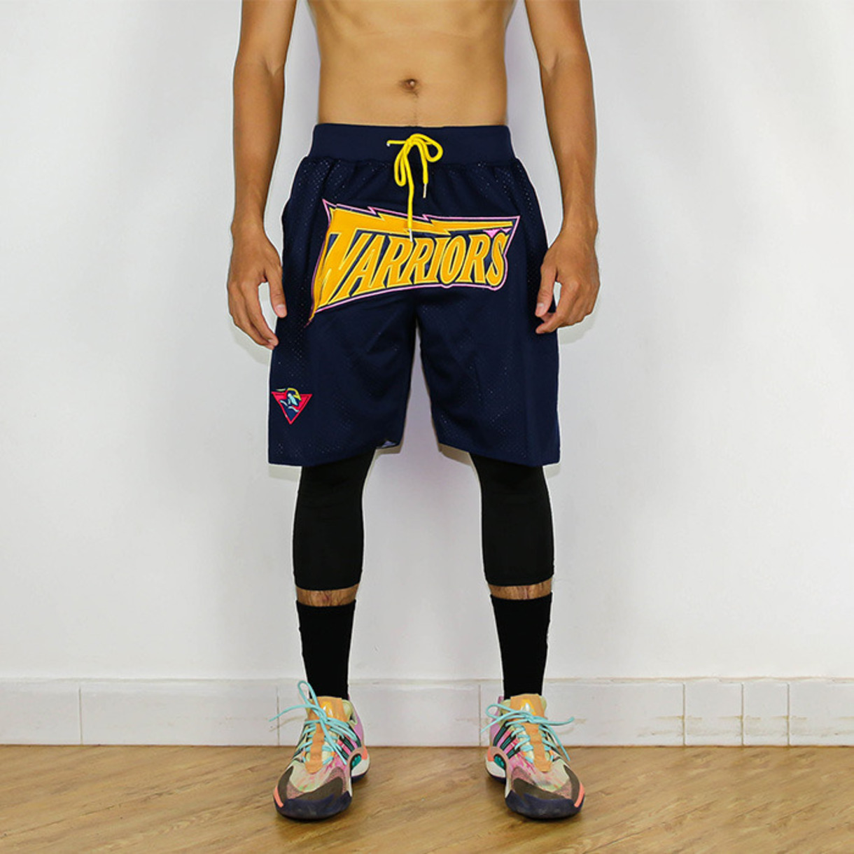 Justdon x NBA Warriors Team Shorts